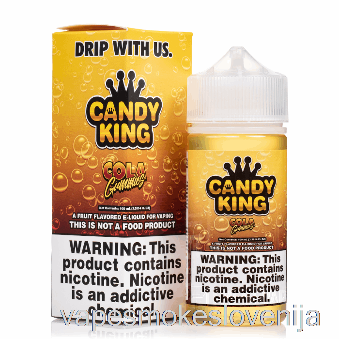 Vape Slovenija Cola Gumijevi - Candy King - 100ml 3mg